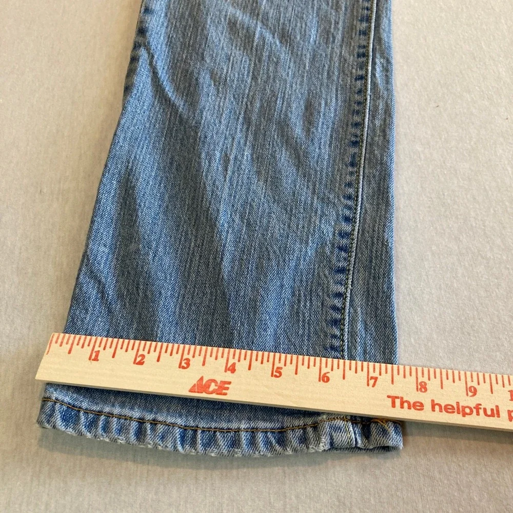 Vintage Levis 505 Straight Leg Jeans Womens 6S‎ Light Wash Blue Denim
